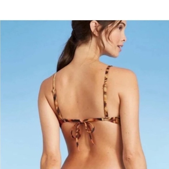 Shade & Shore Tiger Print Bikini Top Size 34C NEW - Picture 3 of 4